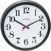 Seth Thomas 14" Round Electric Movement Clock, Brown