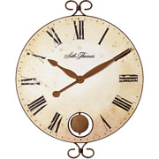 Seth Thomas 18" Round Pendulum Wall Clock