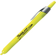 Sharpie Accent Retractable Pocket Highlighters, Fluorescent Yellow, Dozen
