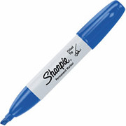 Sharpie Chisel Tip Permanent Markers, Blue, Dozen