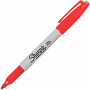 Sharpie Fine Point Permanent Markers, Red, Each