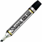 Sharpie King Size Permanent Markers, Chisel Tip, Black, 4 Pack