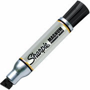 Sharpie Magnum Permanent Markers, Chisel Tip, Black, Each