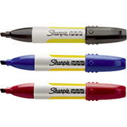 Sharpie Professional Chisel Tip Permanent Markers, Assorted, 3 Pack