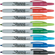 Sharpie Retractable Fine Point Permanent Markers, Assorted, 8 Pack