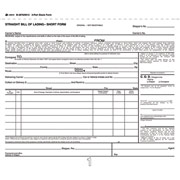Shipping and Receiving Forms, 8-1/2" x 7-1/2", 3 Part