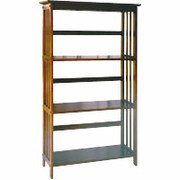 Situations Solid Wooden Bookcase, 3-Shelf, Mantle Top, Sonoma Cherry
