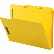 Smead Colored Fastener Folders, Letter, Yellow, 50/Box
