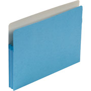 Smead Colored File Pockets, Letter, 1 3/4" Expansion, Blue, Each