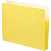 Smead Colored File Pockets, Letter, 1 3/4" Expansion, Yellow, Each