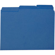 Smead Colored Interior File Folders, Letter, Navy, 100/Box