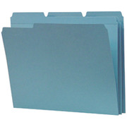 Smead Colored Interior File Folders, Letter, Teal, 100/Box