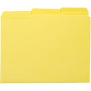 Smead Colored Interior File Folders, Letter, Yellow, 100/Box
