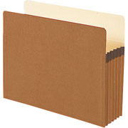 Smead Drop-Front Top-Tab File Pockets with Tyvek Lined Gussets, Letter, 5 1/4" Expansion, 50/Box