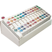 Smead End-Tab Bar Style Color-Coded Labels - Set of Letters A-Z