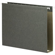 Smead Flex-I-Vision Box-Bottom Hanging Folders, Letter, 2" Expansion, 25/Box