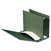 Smead Flex-I-Vision Box-Bottom Hanging Folders, Letter, 3" Expansion, 25/Box