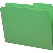 Smead Guide-Height File Folders, Letter, Green, 100/Box