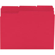 Smead Guide-Height File Folders, Letter, Red, 100/Box