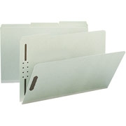 Smead Pressboard Fastener Folders, Legal, 3 Tab, 1" Expansion, 25/Box