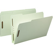 Smead Pressboard Fastener Folders, Legal, 3 Tab, 2" Expansion, 25/Box
