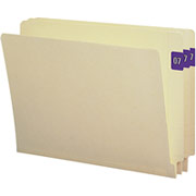 Smead Reinforced End Tab Folders, Letter, Single-Tab, 9" Front, 100/Box