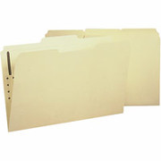 Smead Reinforced Manila Fastener Folders, Legal, 3 Tab, Position 1, 50/Box