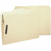 Smead Reinforced Manila Fastener Folders, Letter, 3 Tab, Positions 1 & 3, 50/Box