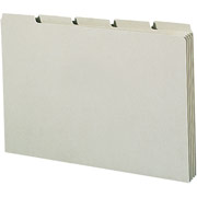 Smead Top-Tab File Guides with Blank Tabs, Green Pressboard, 5 Tab, Legal Size