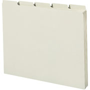 Smead Top-Tab File Guides with Blank Tabs, Green Pressboard, 5 Tab, Letter Size