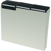 Smead Top-Tab File Guides with Blank Tabs, Green Pressboard, Metal Tabs, 3 Tab, Letter Size