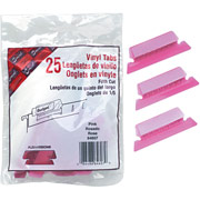 Smead Vinyl Index Tabs For Hanging File Folders, 5 Tab, Pink
