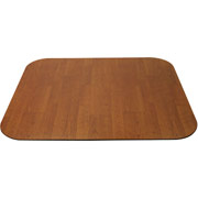 SnapMat Laminated Wood Rectangular Chairmat, 47" x 42", Cherry