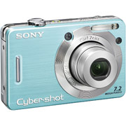 Sony Cyber-shot W55 Digital Camera, Blue