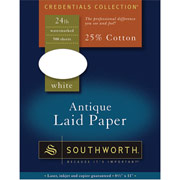 Southworth Antique Laid Paper, 8 1/2" x 11", White