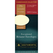 Southworth Exceptional Envelopes, #10, 24 lb., Ivory