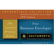 Southworth Fine Business Envelopes, #10, 24 lb., Ivory