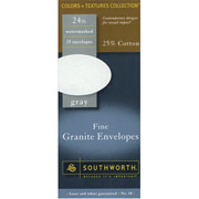 Southworth Fine Granite Envelopes, #10,  Gray