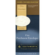 Southworth Fine Parchment Envelopes,  #10, 24 lb., Ivory