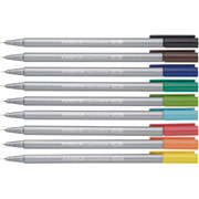 Staedtler Triplus Fineliner Pens, Superfine Point, Assorted, 10/Pack