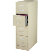 Staples 26 1/2" Deep, 4 Drawer, Legal-Size Vertical File Cabinet, Putty