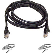 Staples 7' CAT 5e Plus Snagless Networking Cable, Black