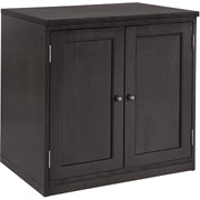 Staples Apothecary Computer Cabinet, Black Finish