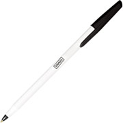 Staples Ballpoint Stick Pens,  Medium Point, Black, 5 Dozen