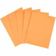 Staples Brights Colored Paper, 8 1/2" x 11", Orange, Ream