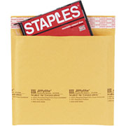 Staples Bubble Wrap Cushioned CD Mailers, 7-1/4" x 7-1/4", 12/Pack