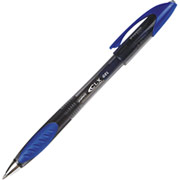 Staples CLX Retractable Gel-Ink Roller Pens, Blue Medium