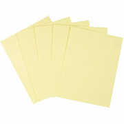 Staples Card Stock, 8 1/2" x 11", Yellow, 250/Pack