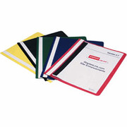 Staples Clear-Front Report Covers, 5/Pk Assorted Colors