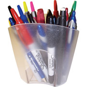 Staples Clear Plastic Pencil Cup